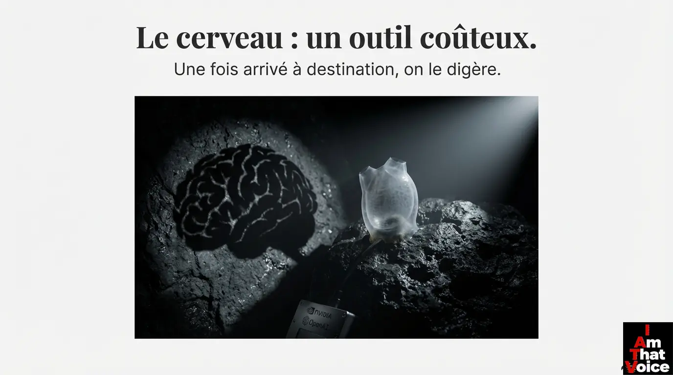 Le cerveau : un outil coûteux. Une fois arrivé à destination, on le digère.