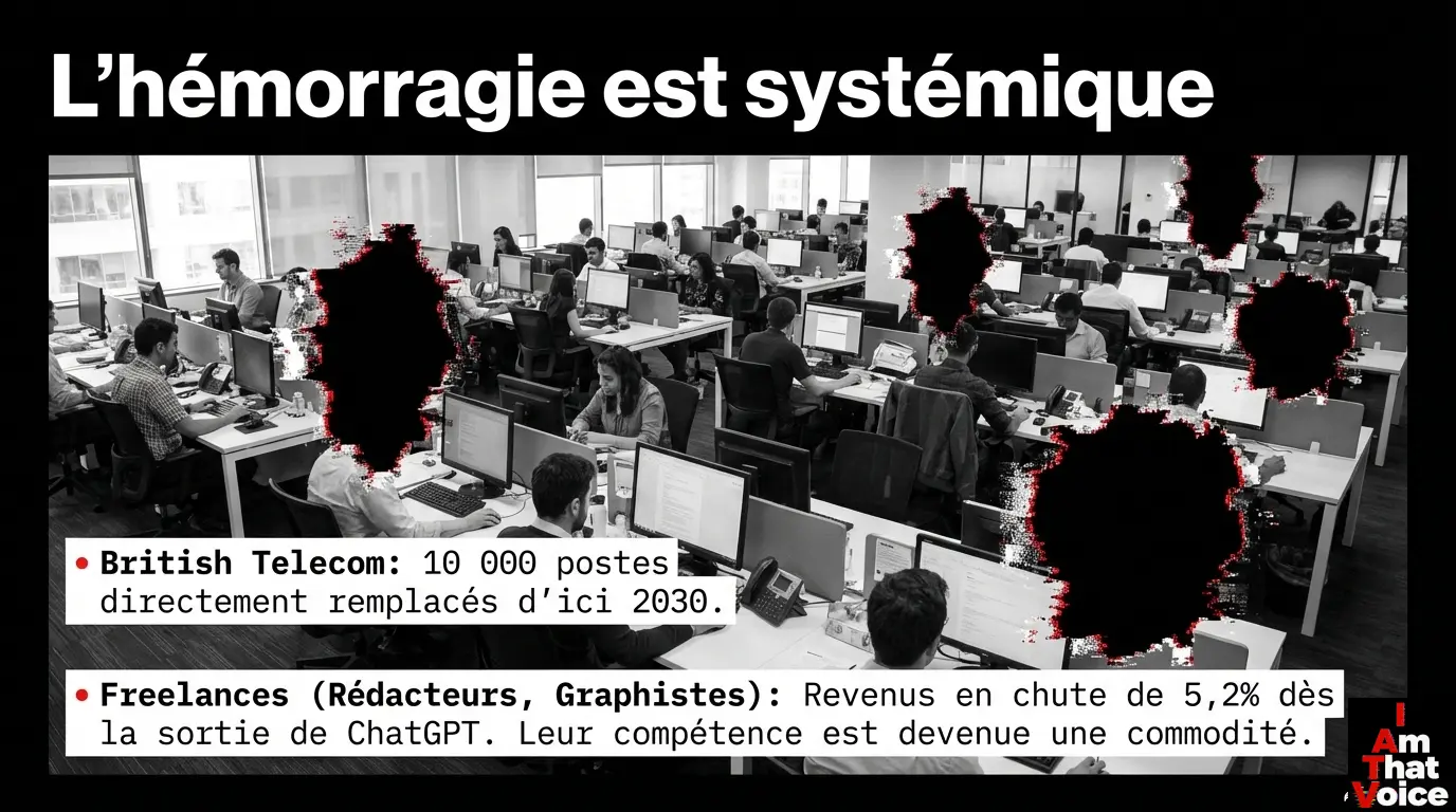 L&rsquo;hémorragie est systémique — British Telecom, freelances