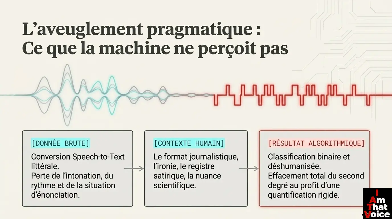 L&rsquo;aveuglement pragmatique : Ce que la machine ne perçoit pas