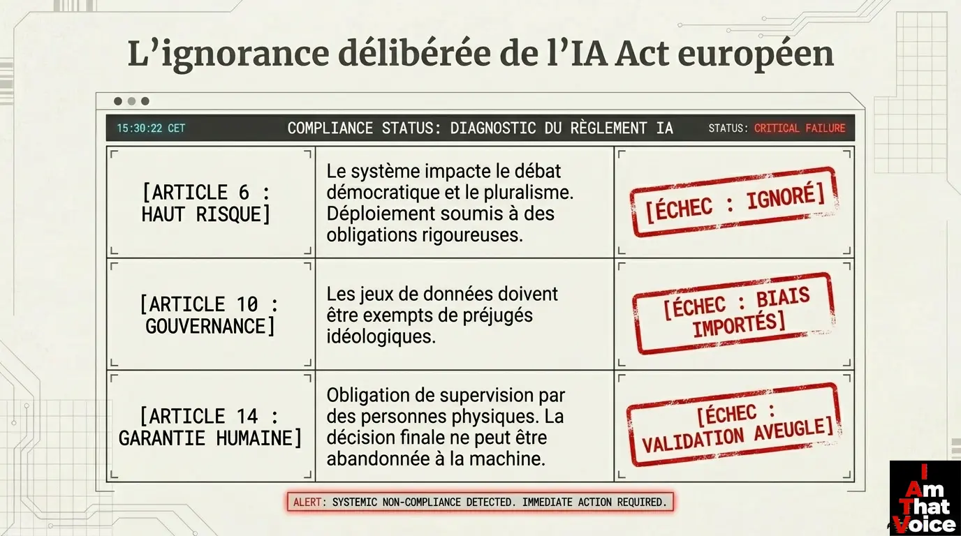 L&rsquo;ignorance délibérée de l&rsquo;IA Act européen