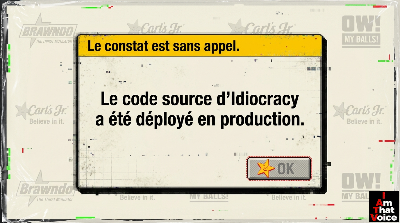 Le code source d&rsquo;Idiocracy a été déployé en production