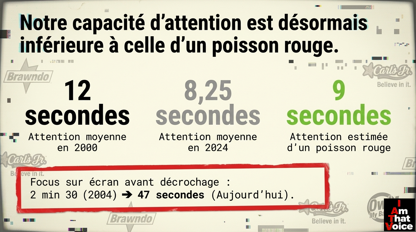 Notre capacité d&rsquo;attention est désormais inférieure à celle d&rsquo;un poisson rouge