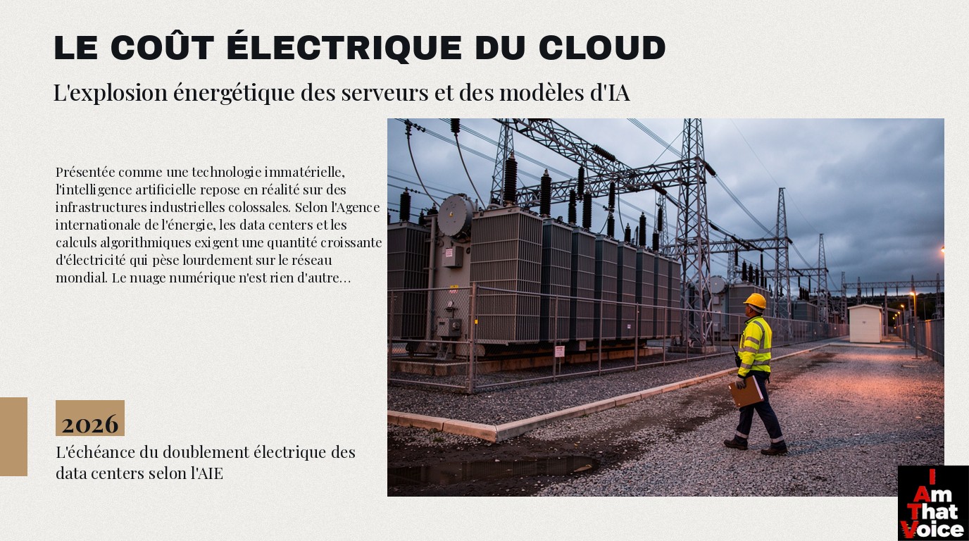 Le cloud a une facture d&rsquo;électricité