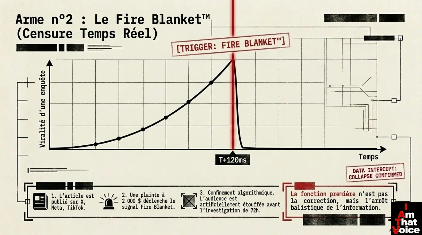 Arme n°2 : Le Fire Blanket™. L&rsquo;arrêt balistique de l&rsquo;information avant même l&rsquo;investigation.
