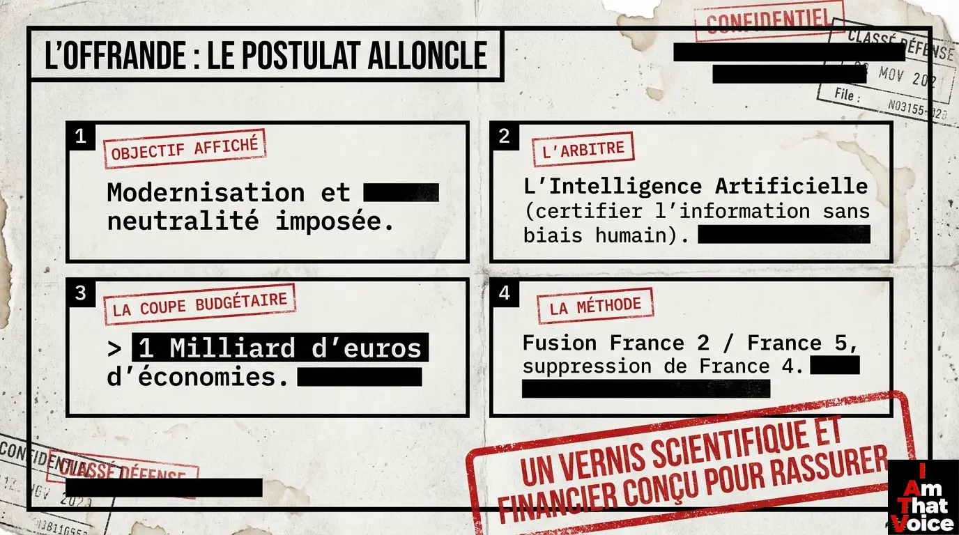 L&rsquo;offrande : Le postulat Alloncle