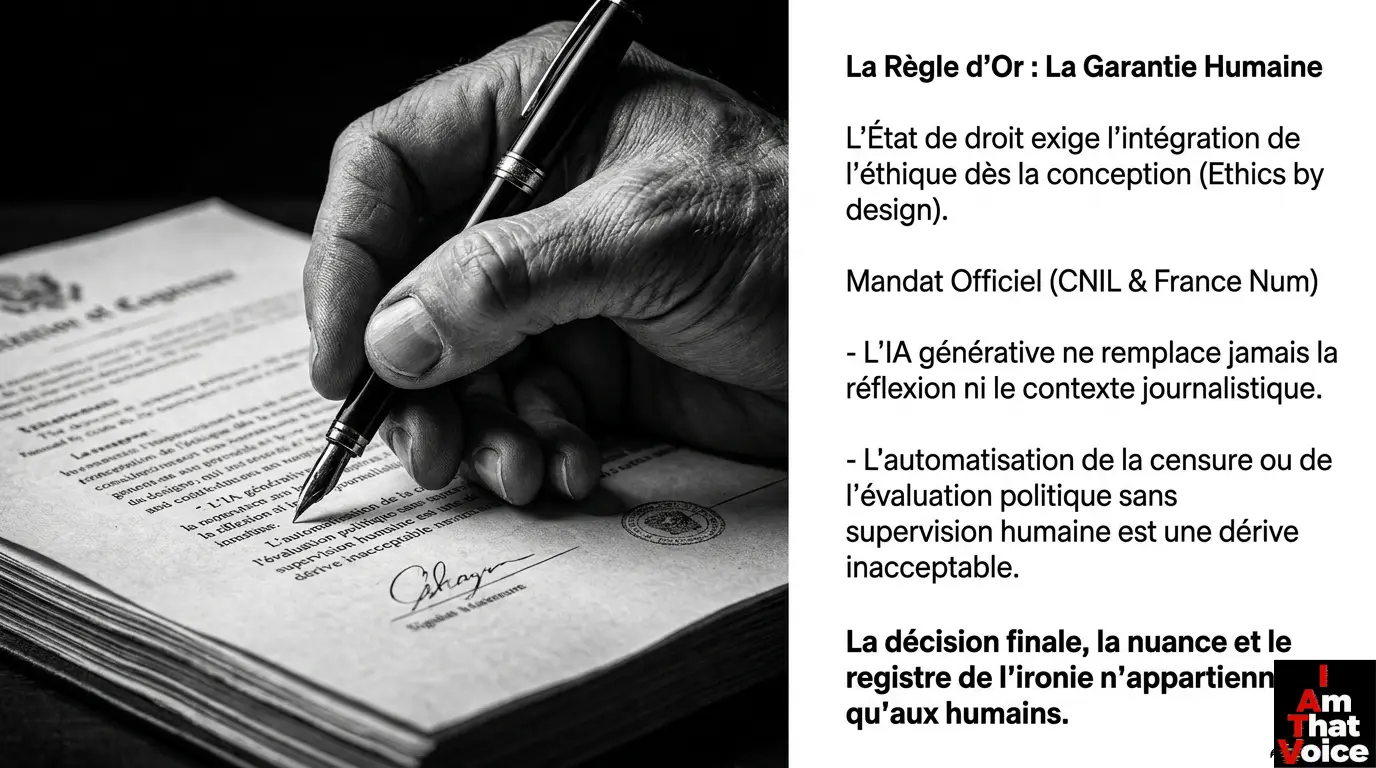 La règle d&rsquo;or : La garantie humaine