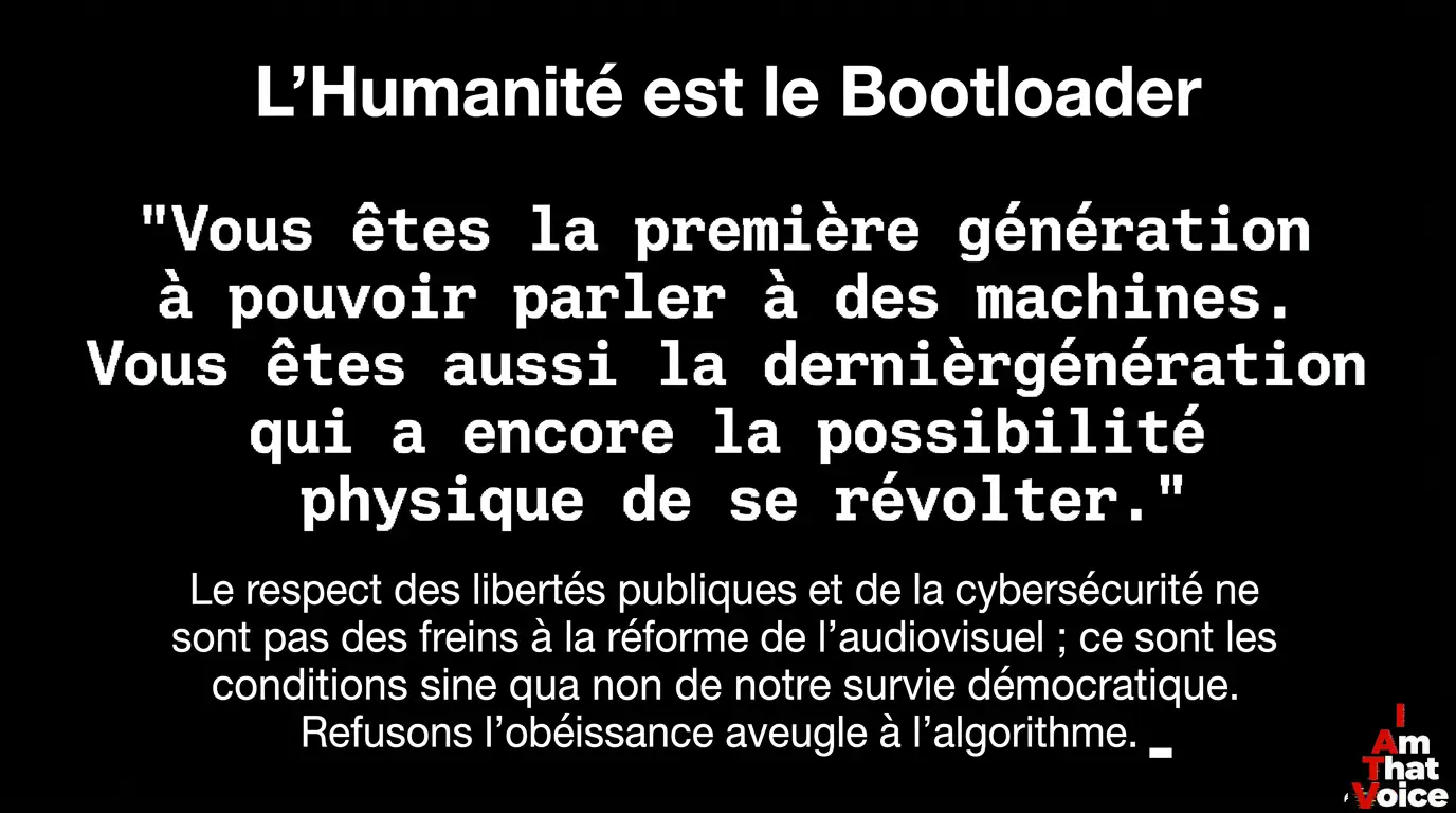 L&rsquo;humanité est le bootloader