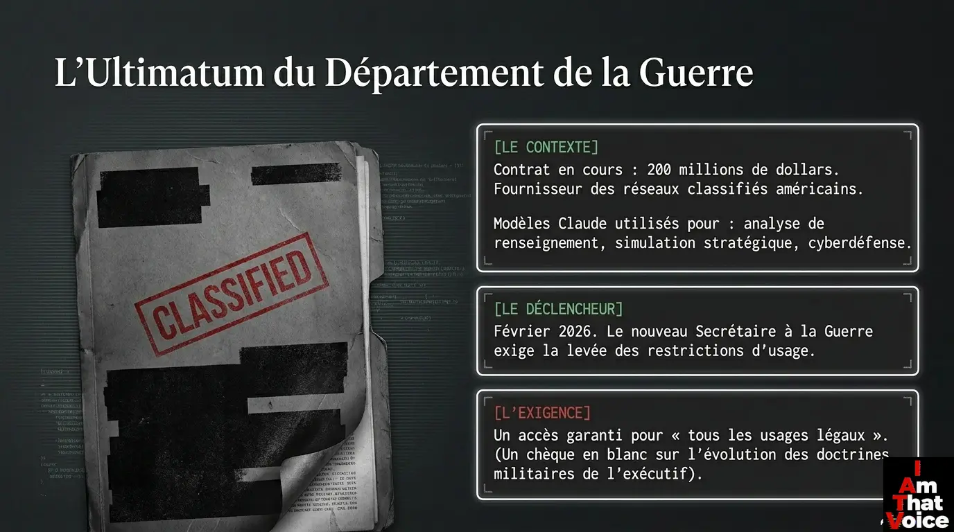 L'Ultimatum du Département de la Guerre