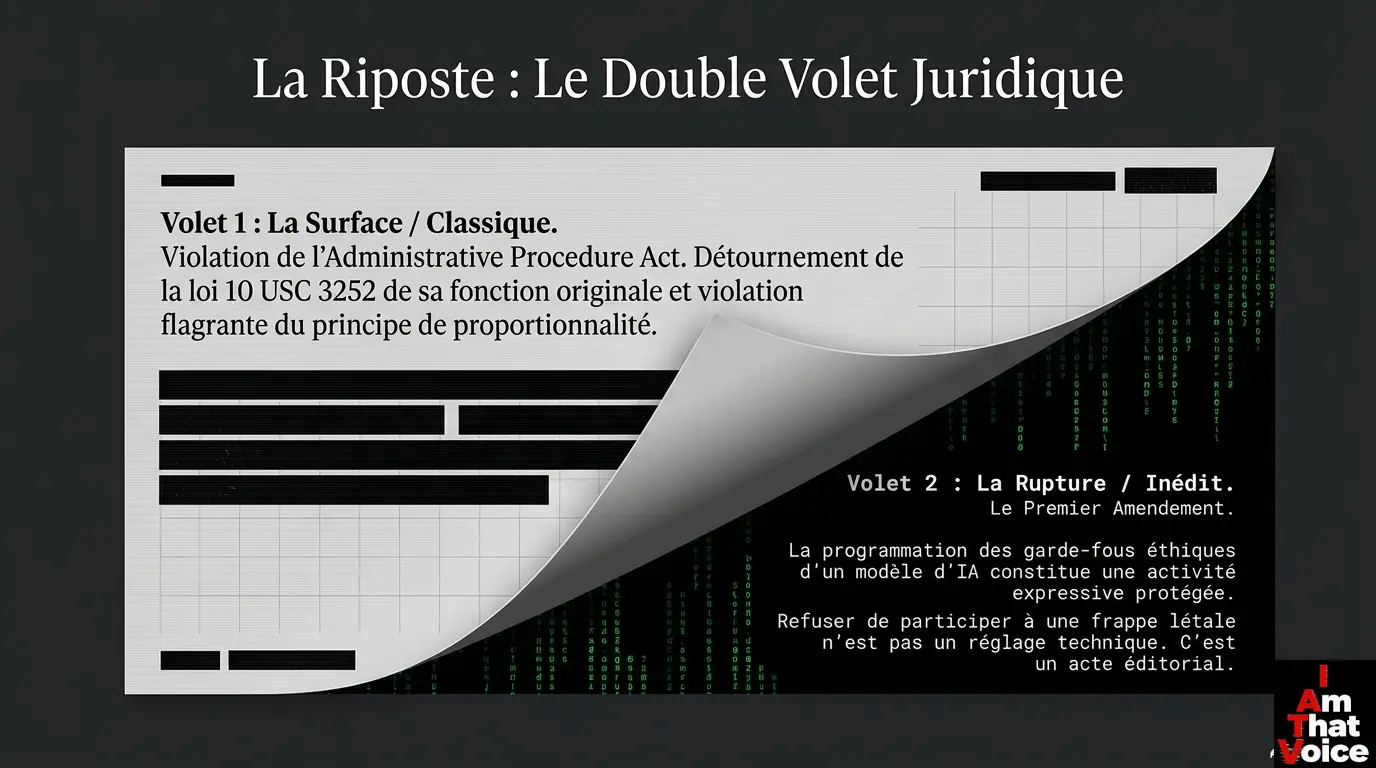 La Riposte : Le Double Volet Juridique