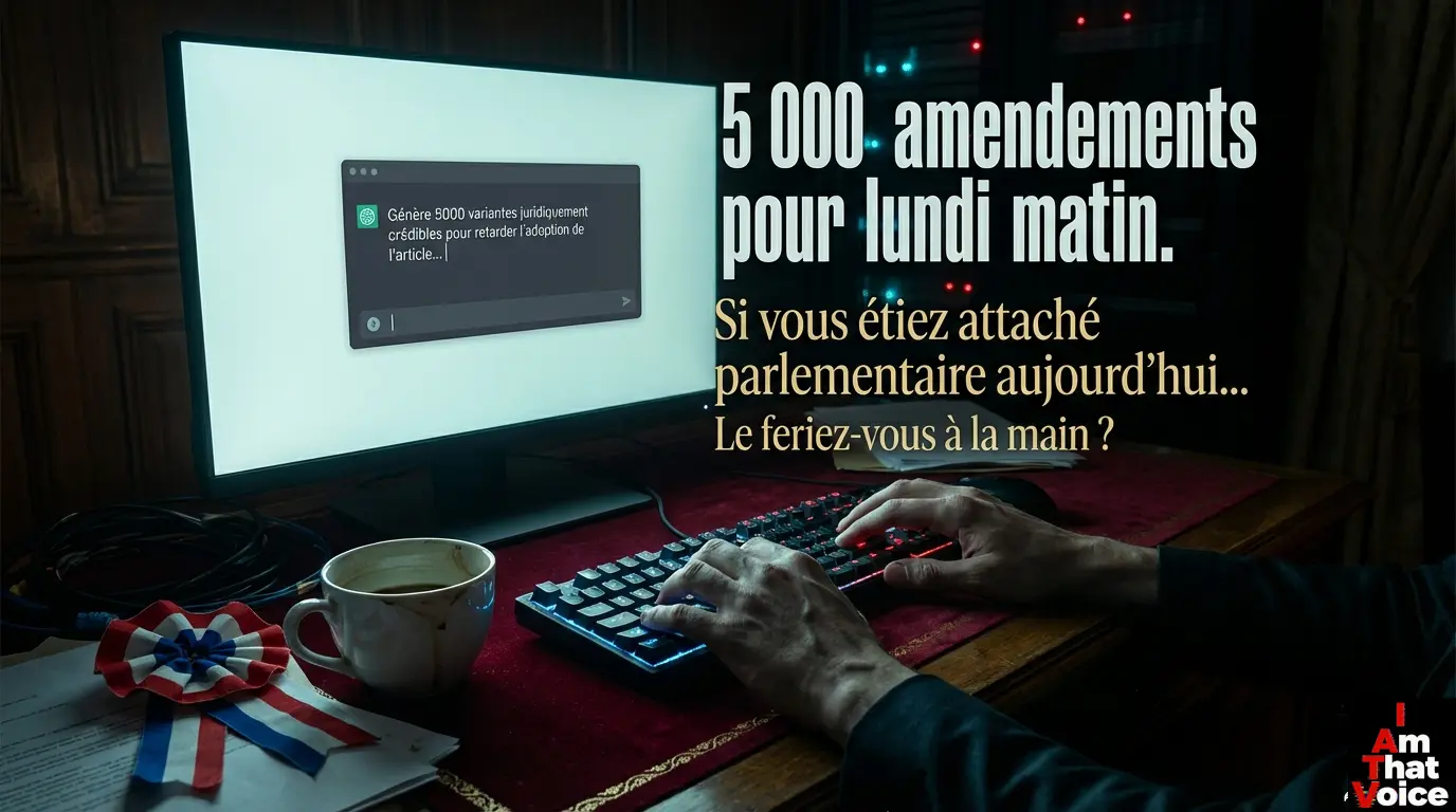 L&rsquo;automatisation de l&rsquo;obstruction : les machines écrivent ce que les humains signent