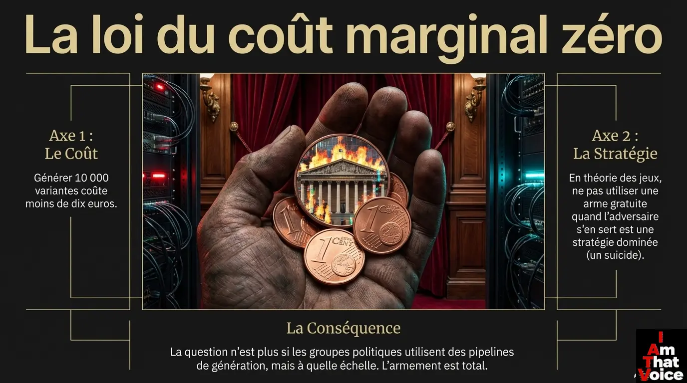 L&rsquo;effondrement du coût marginal : de 50€/amendement à 0,001€