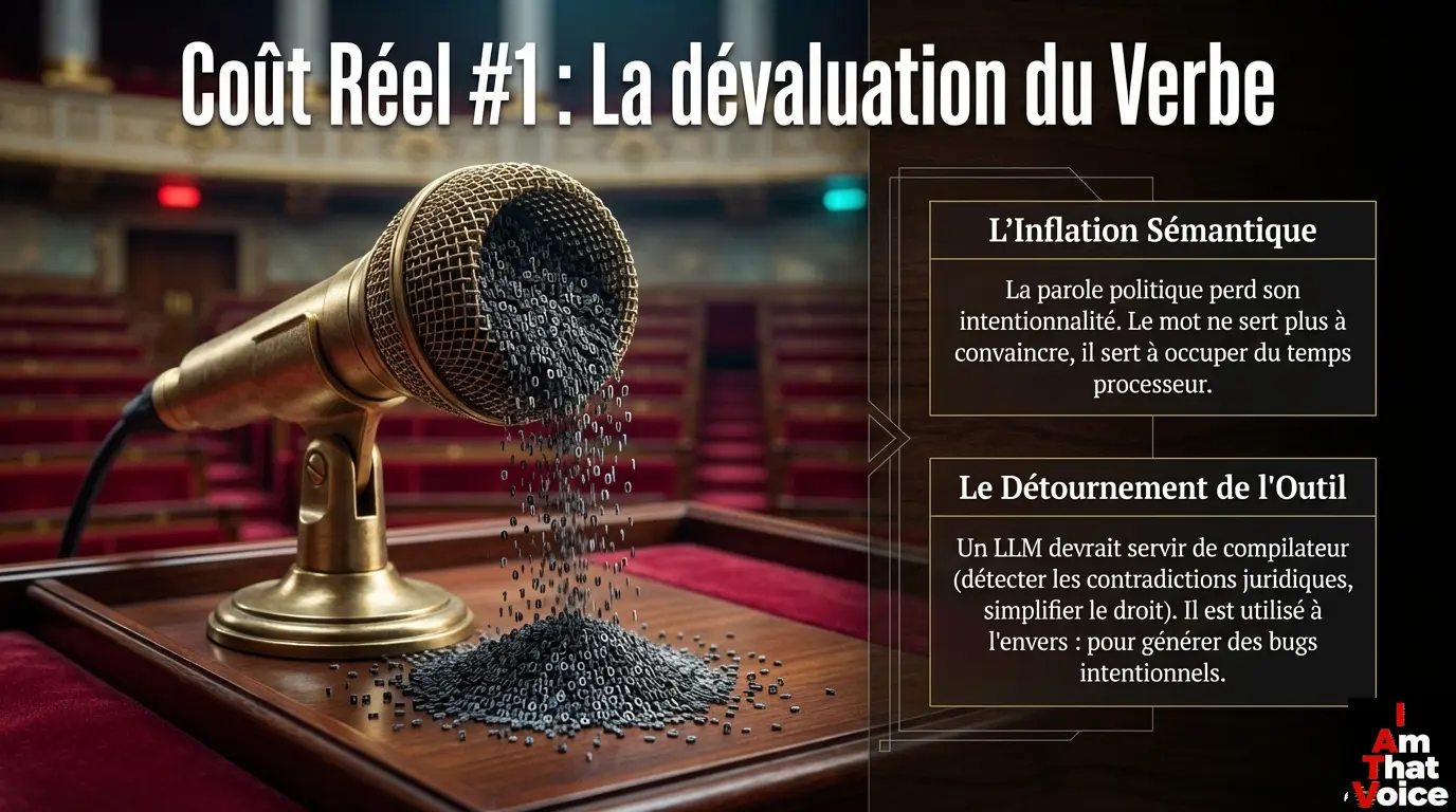 La dévaluation du Verbe : quand le token remplace la conviction