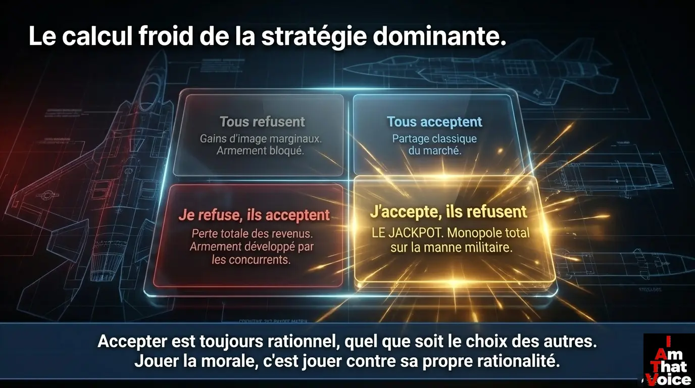 Le calcul froid de la stratégie dominante - Accepter est toujours rationnel