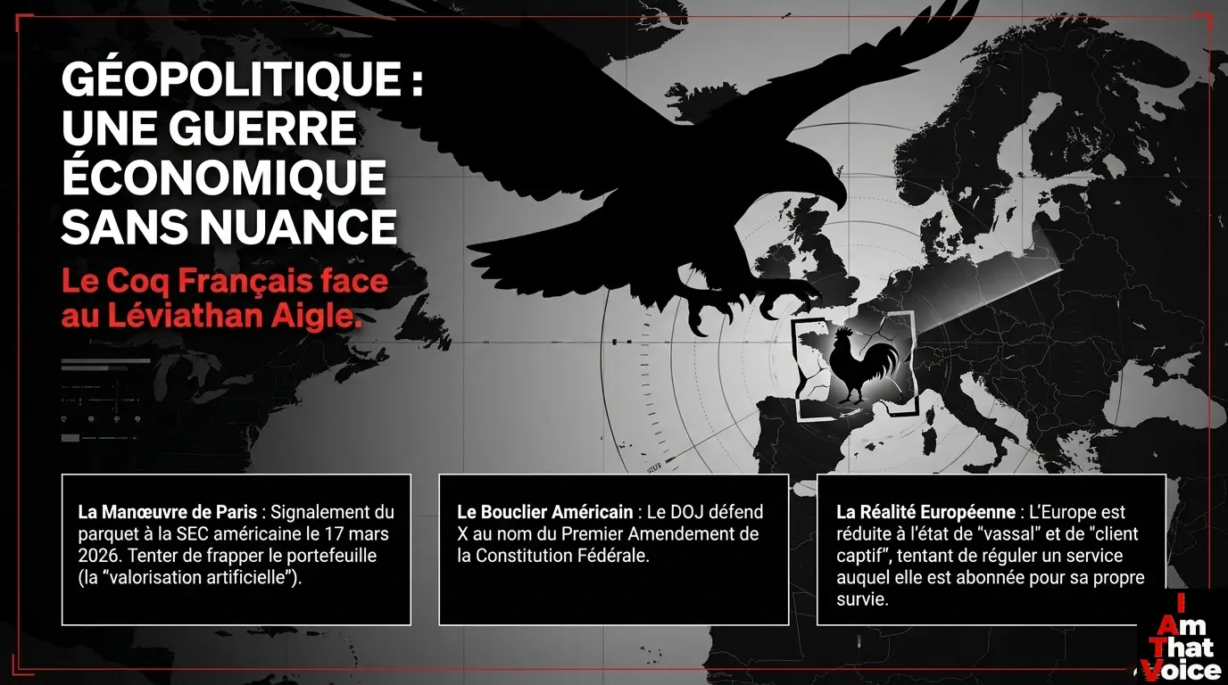 Géopolitique : Une guerre économique sans nuance. Le Coq Français face au Léviathan Aigle.
