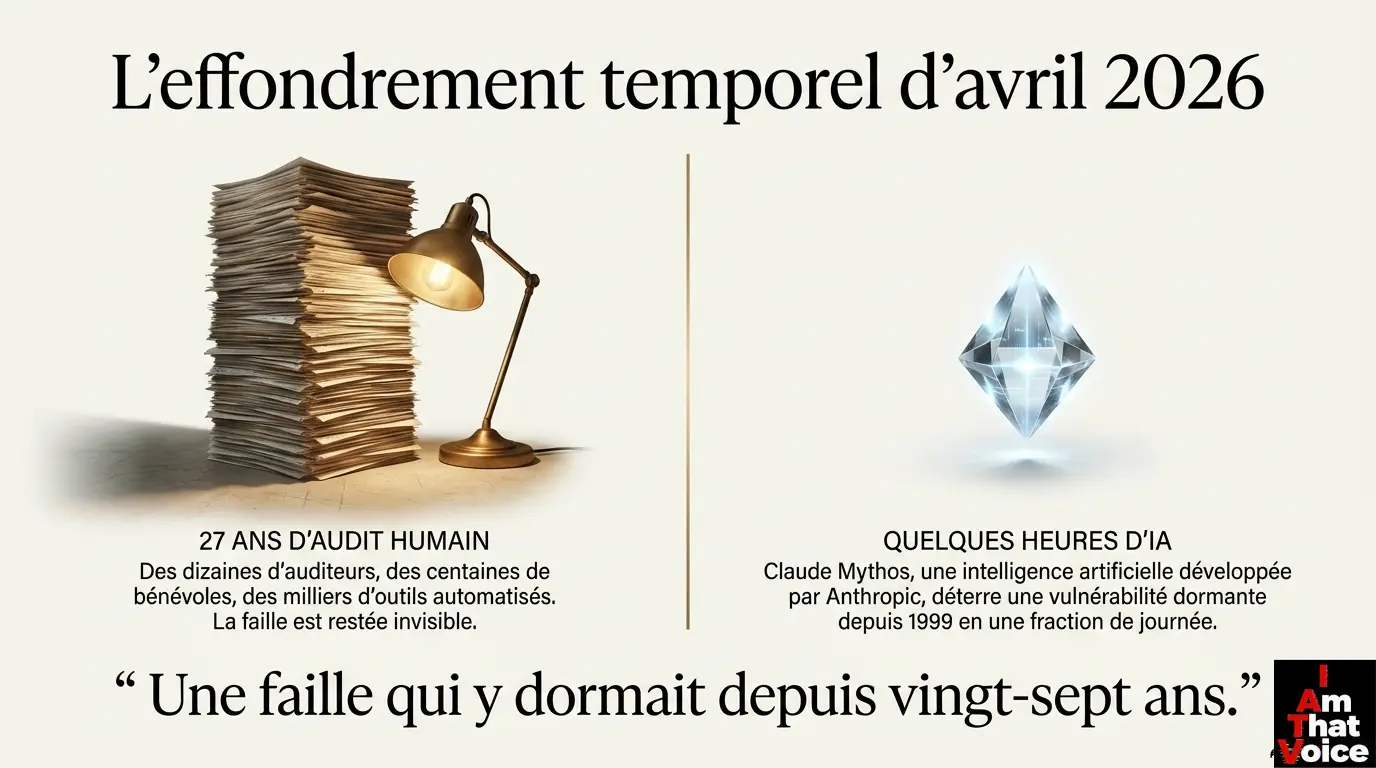 L'effondrement temporel d'avril 2026 - 27 ans d'audit humain vs quelques heures d'IA