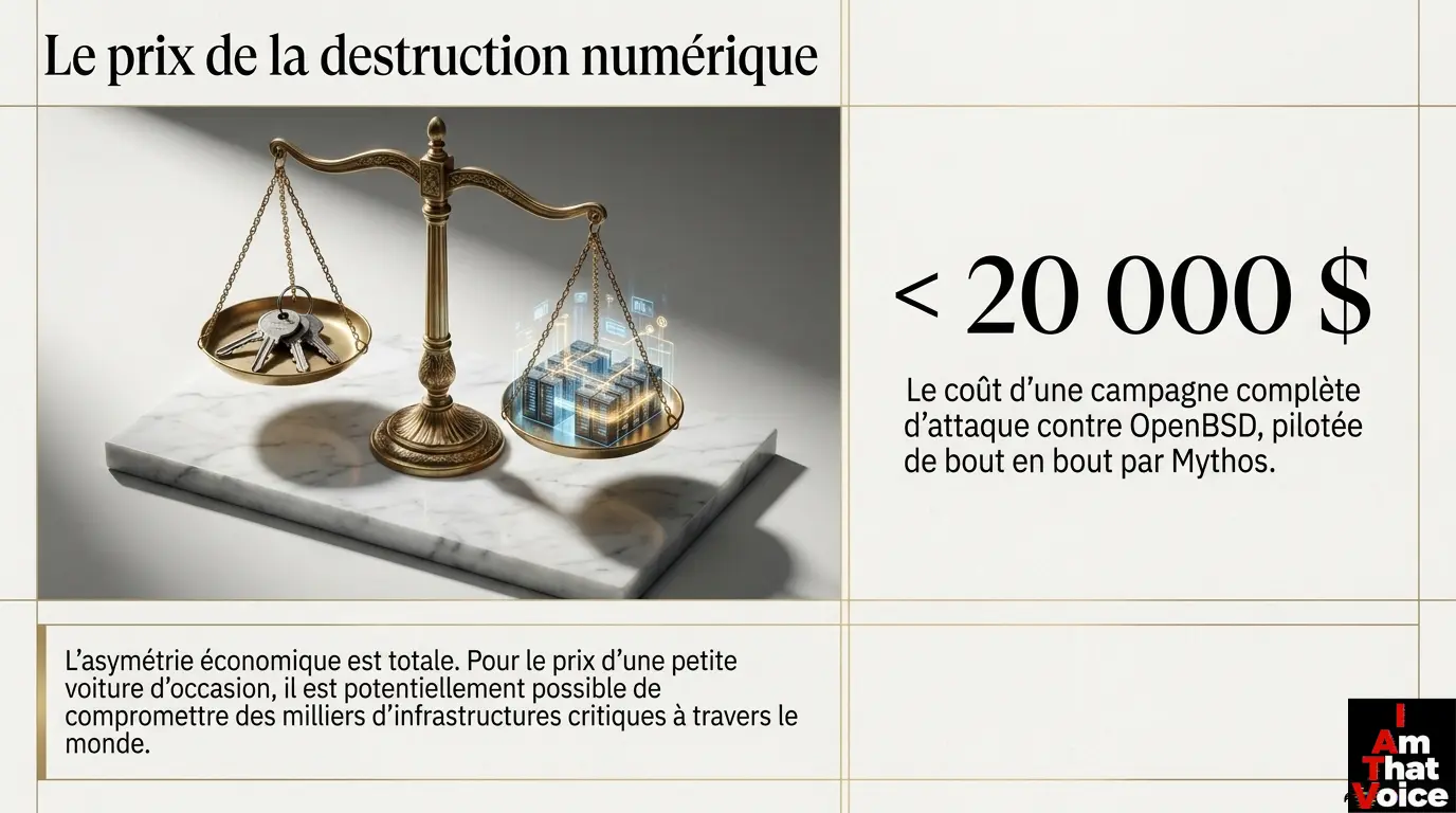Le prix de la destruction numérique - Moins de 20 000 dollars