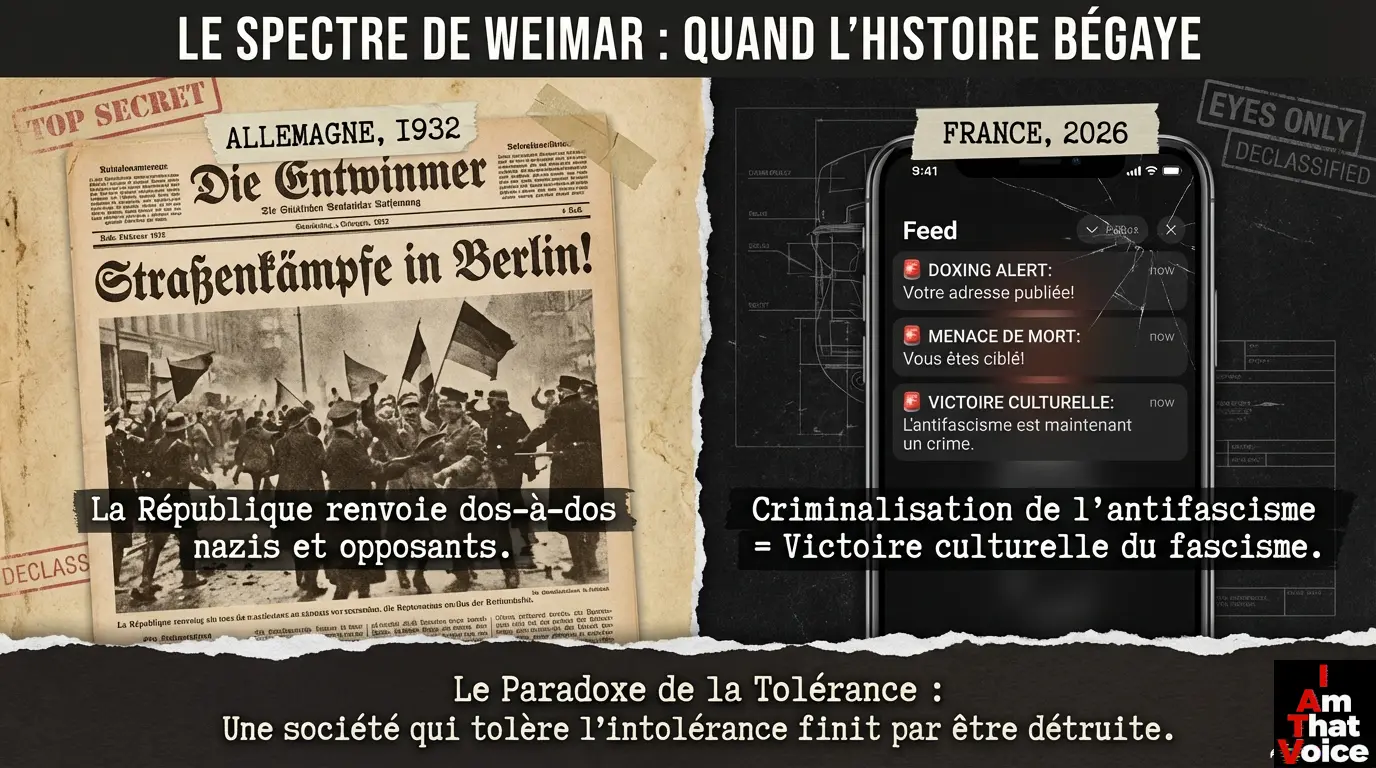 Le spectre de Weimar : Allemagne 1932 / France 2026