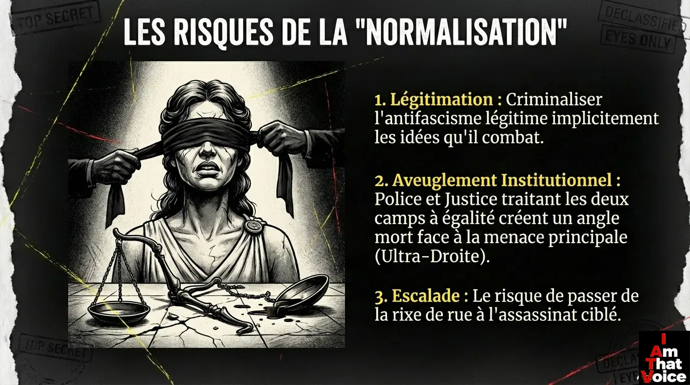Les risques de la &ldquo;normalisation&rdquo; — légitimation, aveuglement institutionnel, escalade